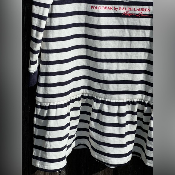 POLO Ralph LAUREN Polo Bear Cotton Fleece Dress for kids - Picture 7 of 10